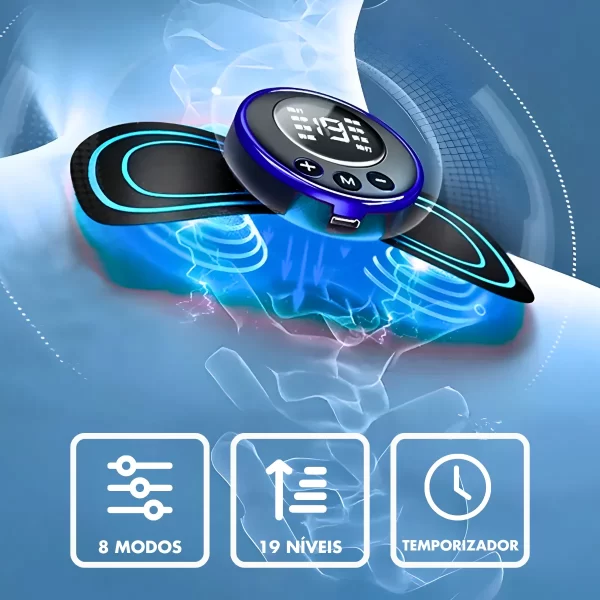 Massageador Elétrico Cervical Eletroterapia EMS Pescoço Pern - Image 4
