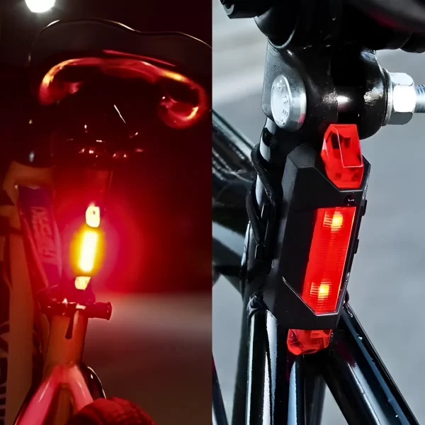 Kit Bike Farol Frontal + Traseiro Ultra Led Usb Recarregável - Image 5